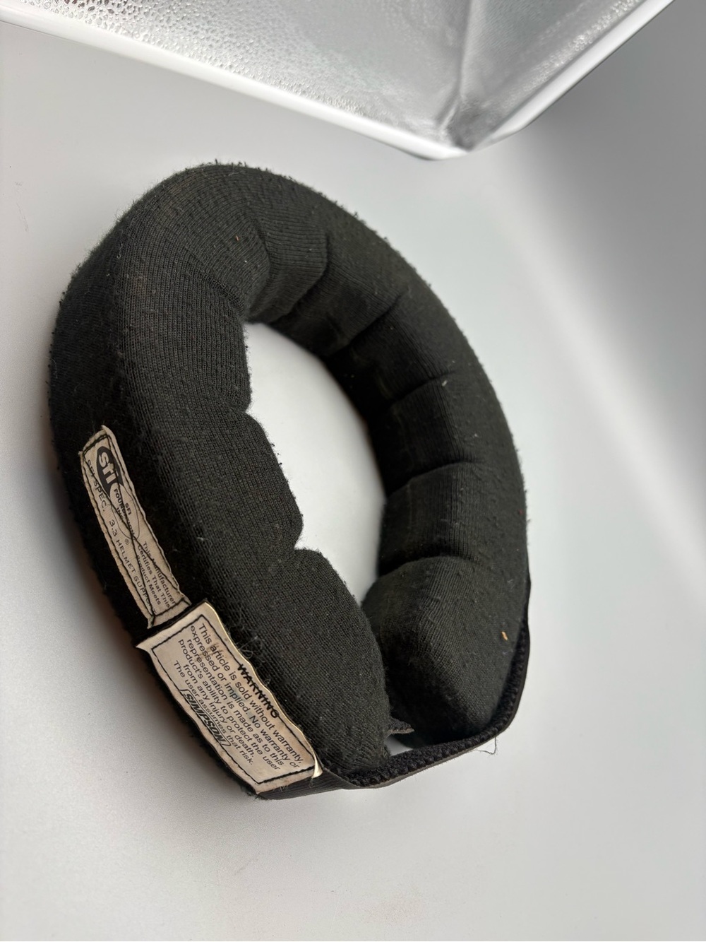 Racing Black Padded Head/Neck Support Cushion